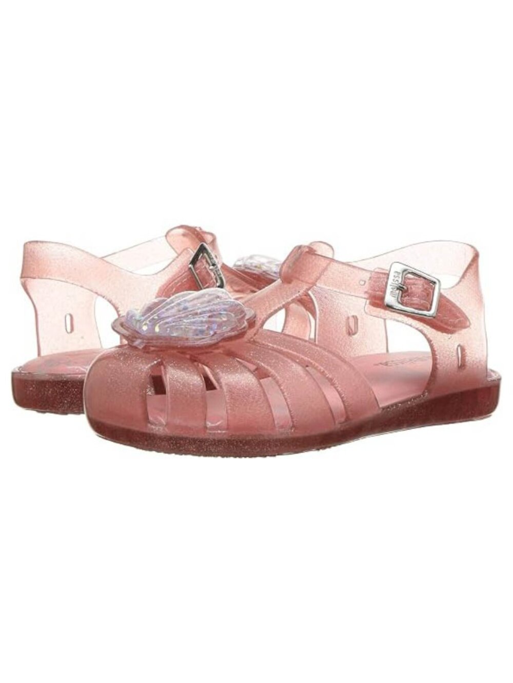 mini melissa Baby Girl's Mini Aranha XII, Pink Dusty Glitter, 10 Toddler